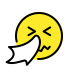 sneezing face on OpenMoji