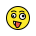 zany face on OpenMoji