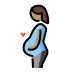 pregnant woman: medium skin tone on OpenMoji