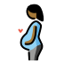 pregnant woman: medium-dark skin tone on OpenMoji