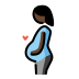 pregnant woman: dark skin tone on OpenMoji