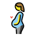 pregnant woman on OpenMoji