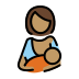 breast-feeding: medium skin tone on OpenMoji
