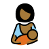 breast-feeding: medium-dark skin tone on OpenMoji