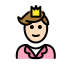 prince: light skin tone on OpenMoji