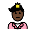 prince: dark skin tone on OpenMoji