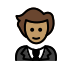 person in tuxedo: medium skin tone on OpenMoji