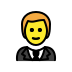 man in tuxedo on OpenMoji
