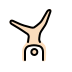 person cartwheeling: light skin tone on OpenMoji