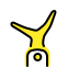 person cartwheeling on OpenMoji