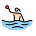 woman playing water polo: light skin tone on OpenMoji