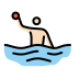 man playing water polo: light skin tone on OpenMoji