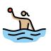 woman playing water polo: medium-light skin tone on OpenMoji