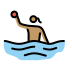 woman playing water polo: medium skin tone on OpenMoji