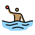 person playing water polo: medium skin tone on OpenMoji