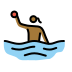 woman playing water polo: medium-dark skin tone on OpenMoji