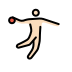 man playing handball: light skin tone on OpenMoji