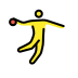 man playing handball on OpenMoji