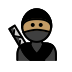 ninja: medium skin tone on OpenMoji