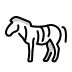 zebra on OpenMoji