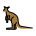 kangaroo on OpenMoji