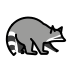 raccoon on OpenMoji