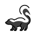 skunk on OpenMoji