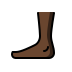 foot: dark skin tone on OpenMoji
