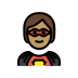 superhero: medium skin tone on OpenMoji