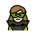 woman supervillain: light skin tone on OpenMoji