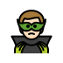 man supervillain: light skin tone on OpenMoji