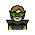 supervillain: light skin tone on OpenMoji