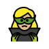 woman supervillain: medium-light skin tone on OpenMoji