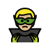 man supervillain: medium-light skin tone on OpenMoji