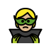 supervillain: medium-light skin tone on OpenMoji