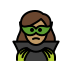 woman supervillain: medium skin tone on OpenMoji