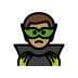 man supervillain: medium skin tone on OpenMoji