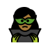 woman supervillain: medium-dark skin tone on OpenMoji