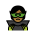 supervillain: medium-dark skin tone on OpenMoji