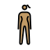 woman standing: medium skin tone on OpenMoji
