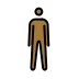 person standing: medium-dark skin tone on OpenMoji