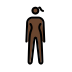 woman standing: dark skin tone on OpenMoji