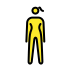 woman standing on OpenMoji