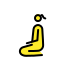 woman kneeling on OpenMoji