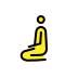 person kneeling on OpenMoji