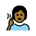 deaf person: medium-dark skin tone on OpenMoji