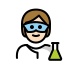 scientist: light skin tone on OpenMoji