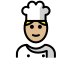 cook: medium-light skin tone on OpenMoji