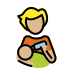 person feeding baby: medium-light skin tone on OpenMoji