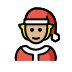 Mx Claus: medium-light skin tone on OpenMoji